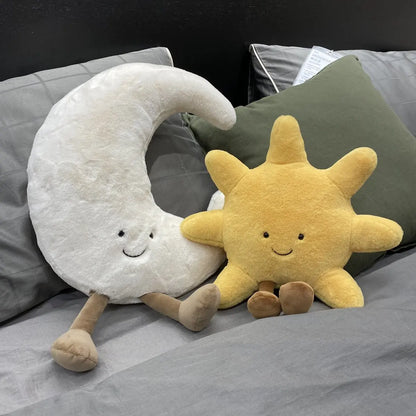 Smile Face Moon Sun Plushie