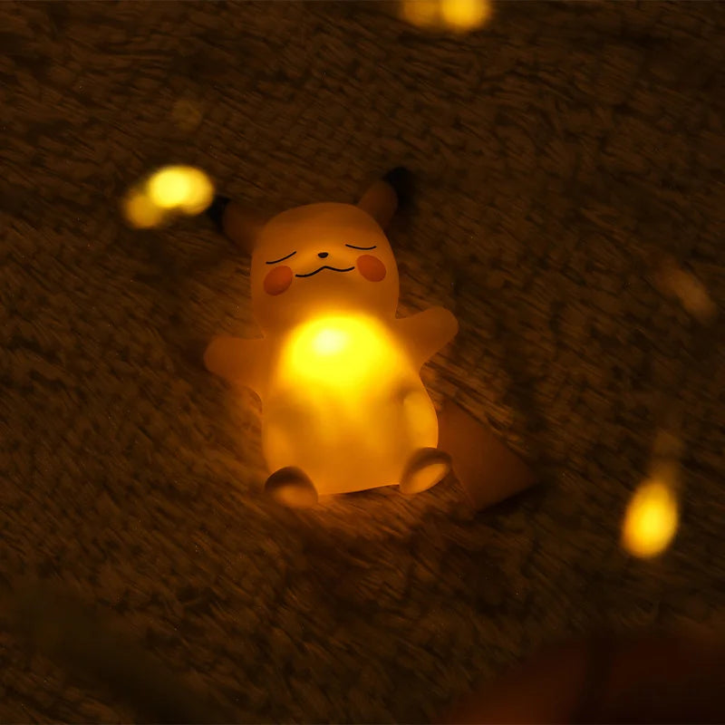 Pokemon Pikachu Night Light Glowing Children Toy Pokemon Pikachu Cute Bedside Lamp Children's Birthday Christmas Present