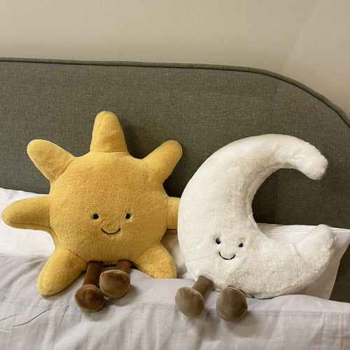 Smile Face Moon Sun Plushie